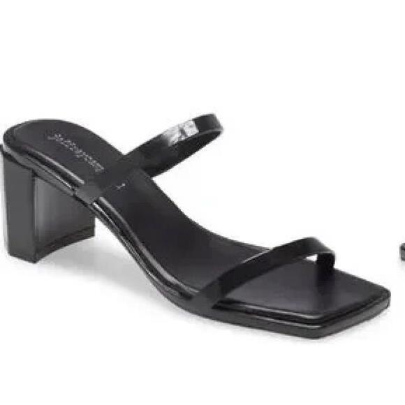 Jeffrey Campbell Shoes - NEW Jeffrey Campbell Block Heel Slide Sandal Jelly Strappy Square Toe Jamm Black
